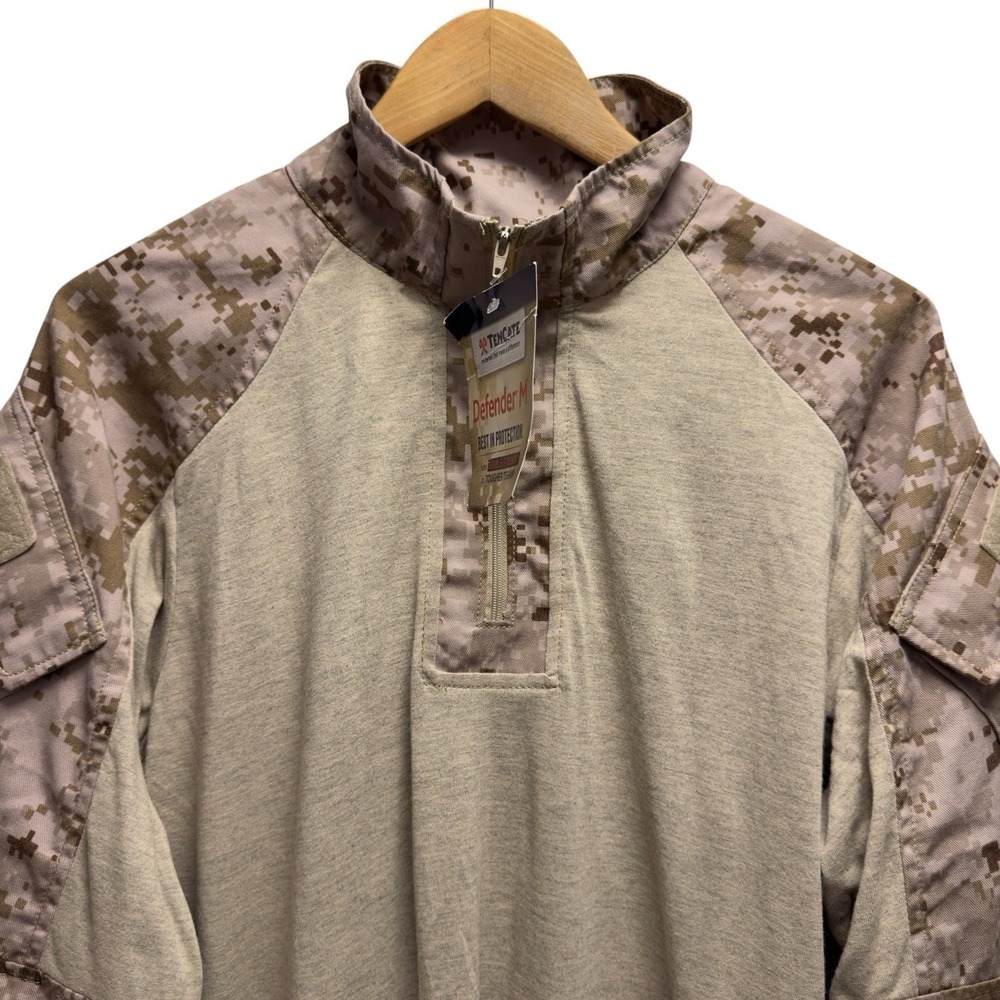 USMC FROG FR DriFire Desert Marpat Combat Ensemble Defender 1/4 Zip Shirt Sz M-R